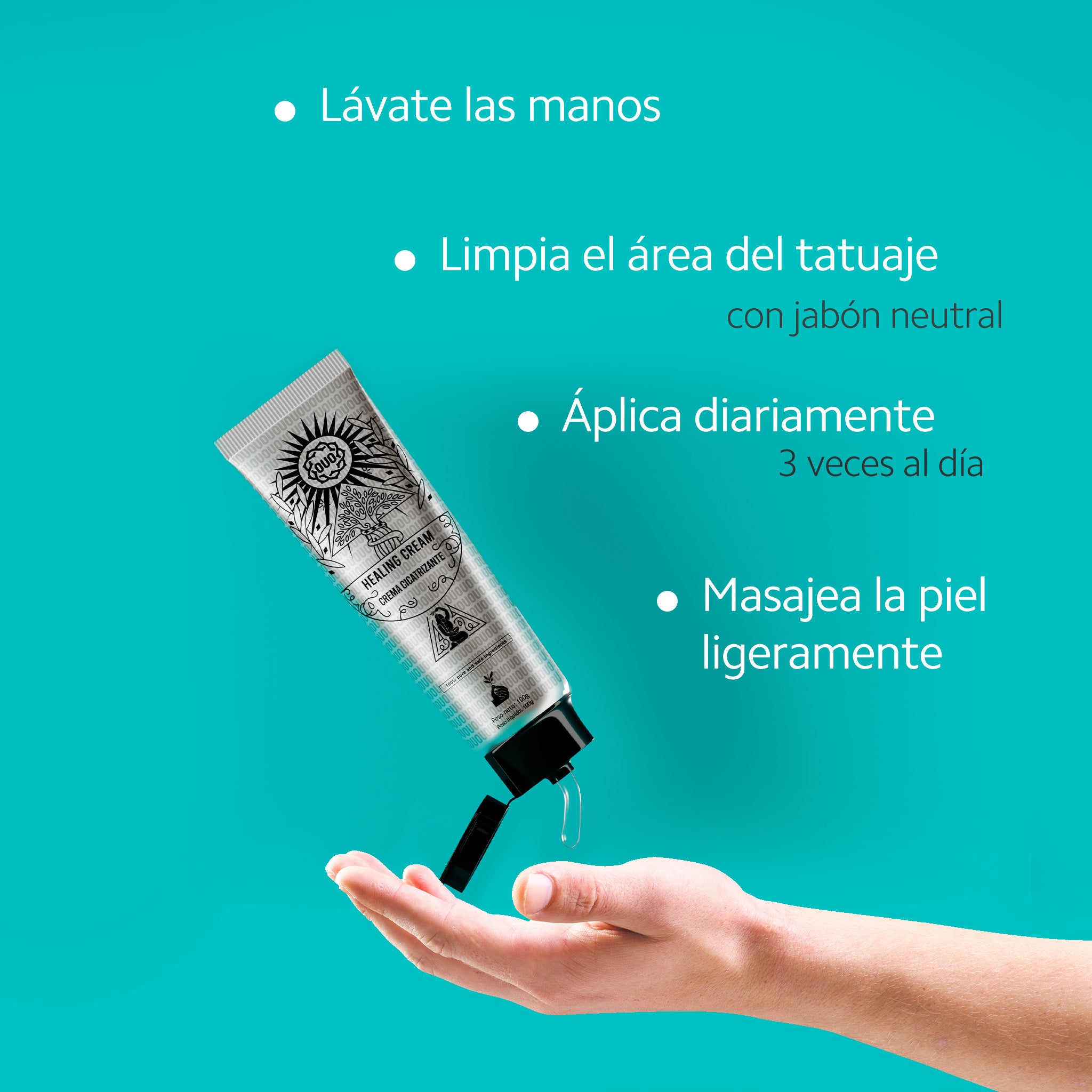 Crema Cicatrizante OUO | Alivio, Hidratación y Protección para la Piel y Tatuajes