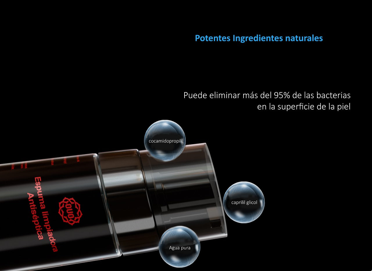 Espuma Antiséptica OUO | Limpieza Suave y Cuidado para Tatuajes