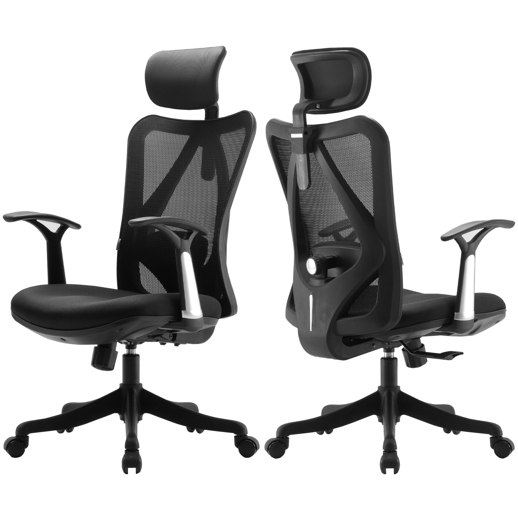 Silla Ergonómica Reclinable OUO SIHOO M16 | Soporte Lumbar Ajustable y Reposacabezas 3D