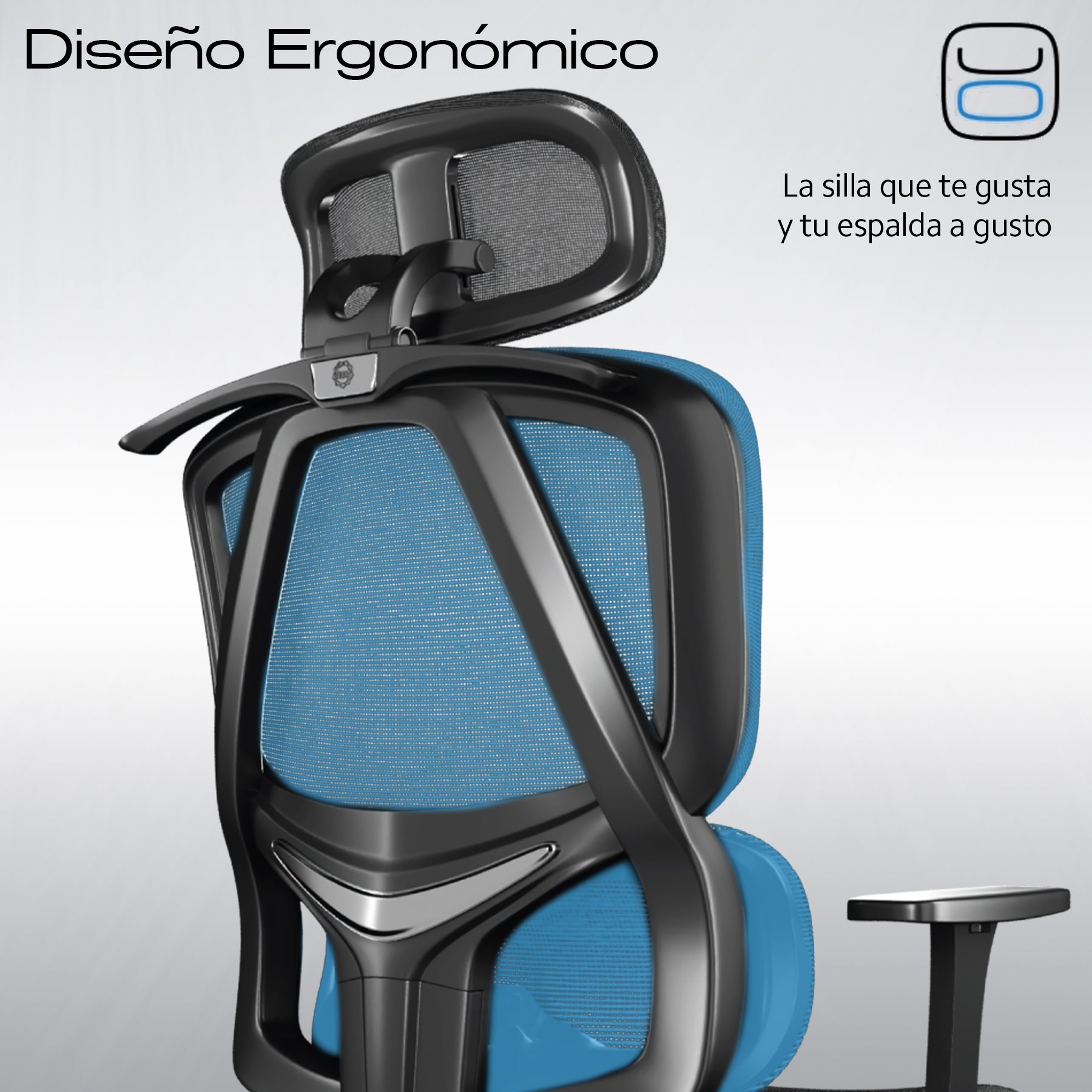 Silla Ergonómica OUO T20 para Oficina | Base de Acero Reforzado y Reposapiés Extensible
