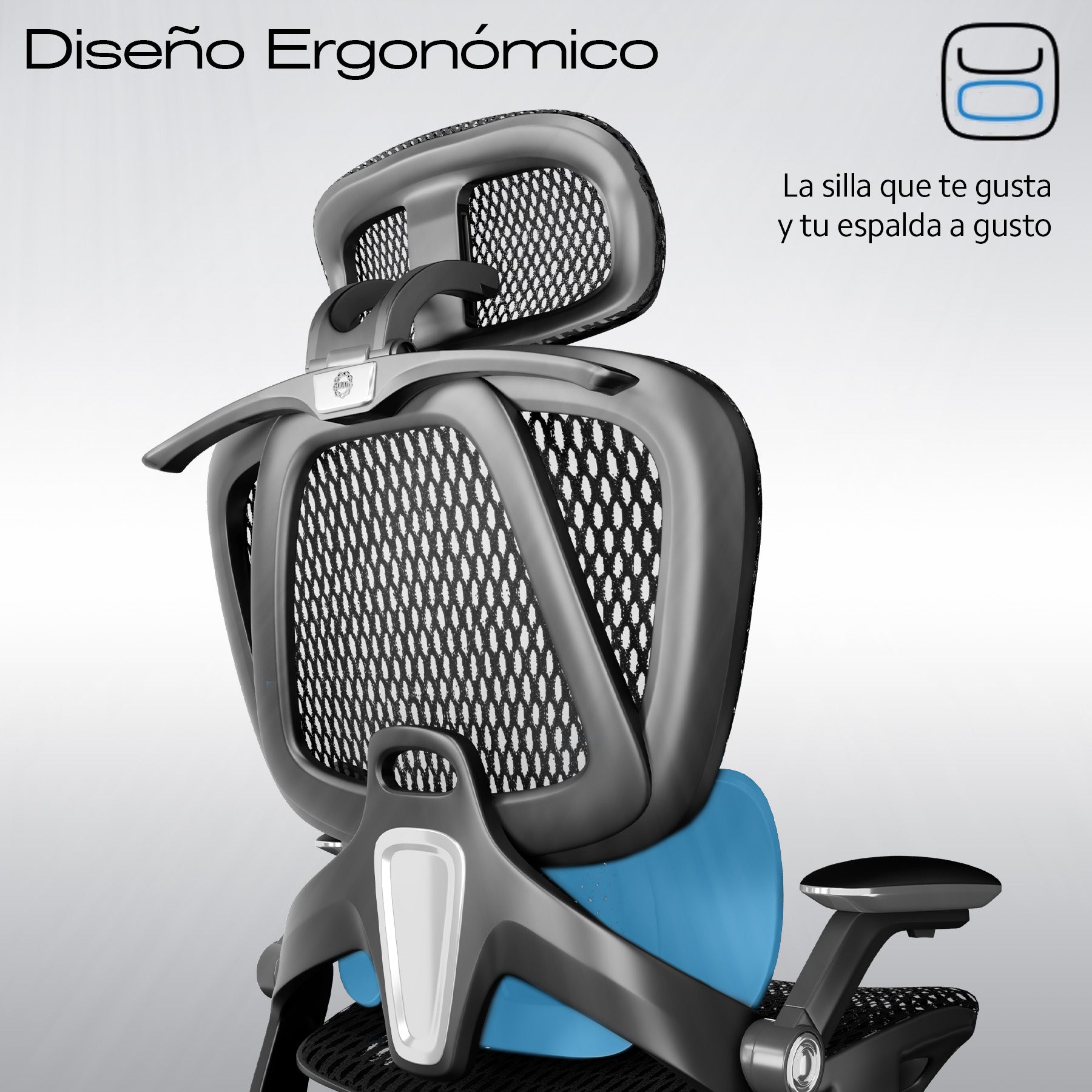 Silla de Oficina, Reposapiés, Reclinable, Cómoda OUO T70W
