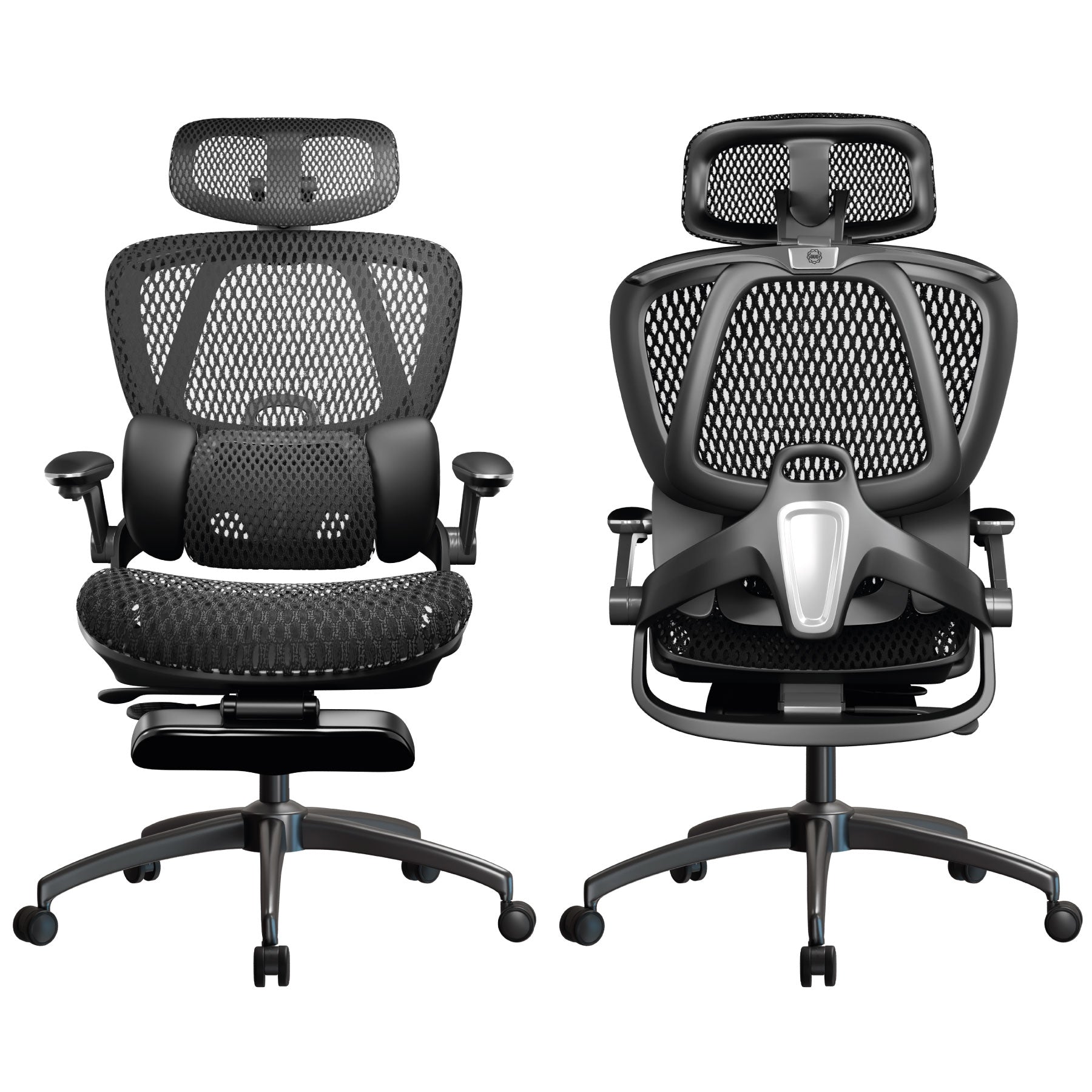Silla de Oficina, Reposapiés, Reclinable, Cómoda OUO T70W