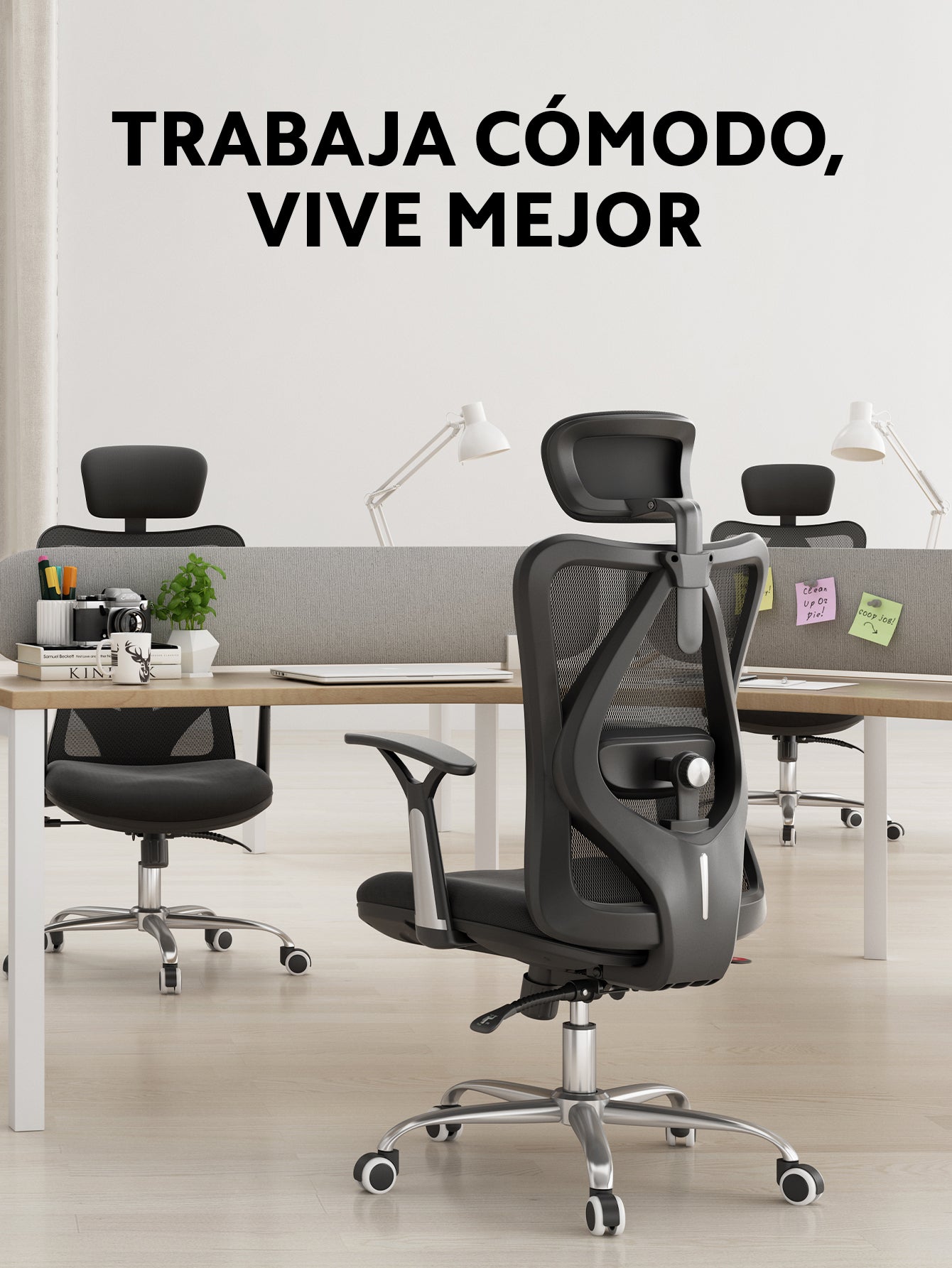 Silla Ergonómica Reclinable OUO SIHOO M16 | Soporte Lumbar Ajustable y Reposacabezas 3D