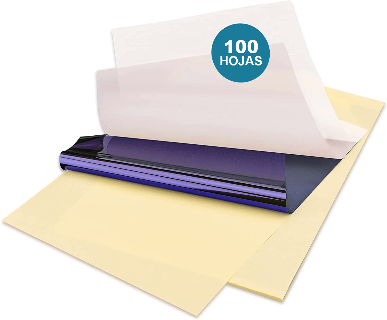 Papel Hectográfico para Transfer de Tatuaje OUO | Stencil Térmico Profesional (100 Pzs, A4)