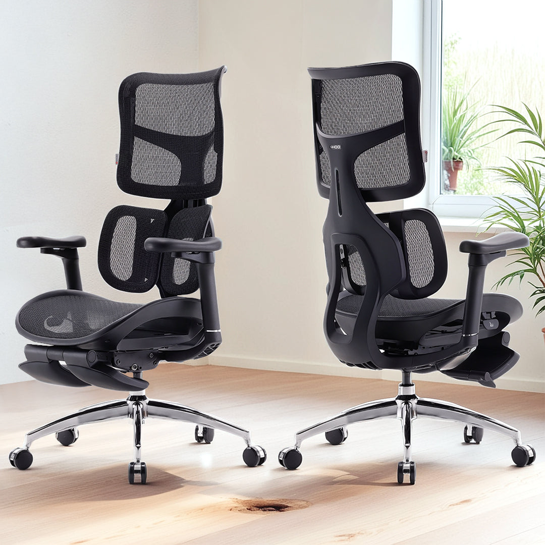 Silla Ergonómica SIHOO S100 | Soporte Lumbar Autoadaptable y Reposabrazos 4D