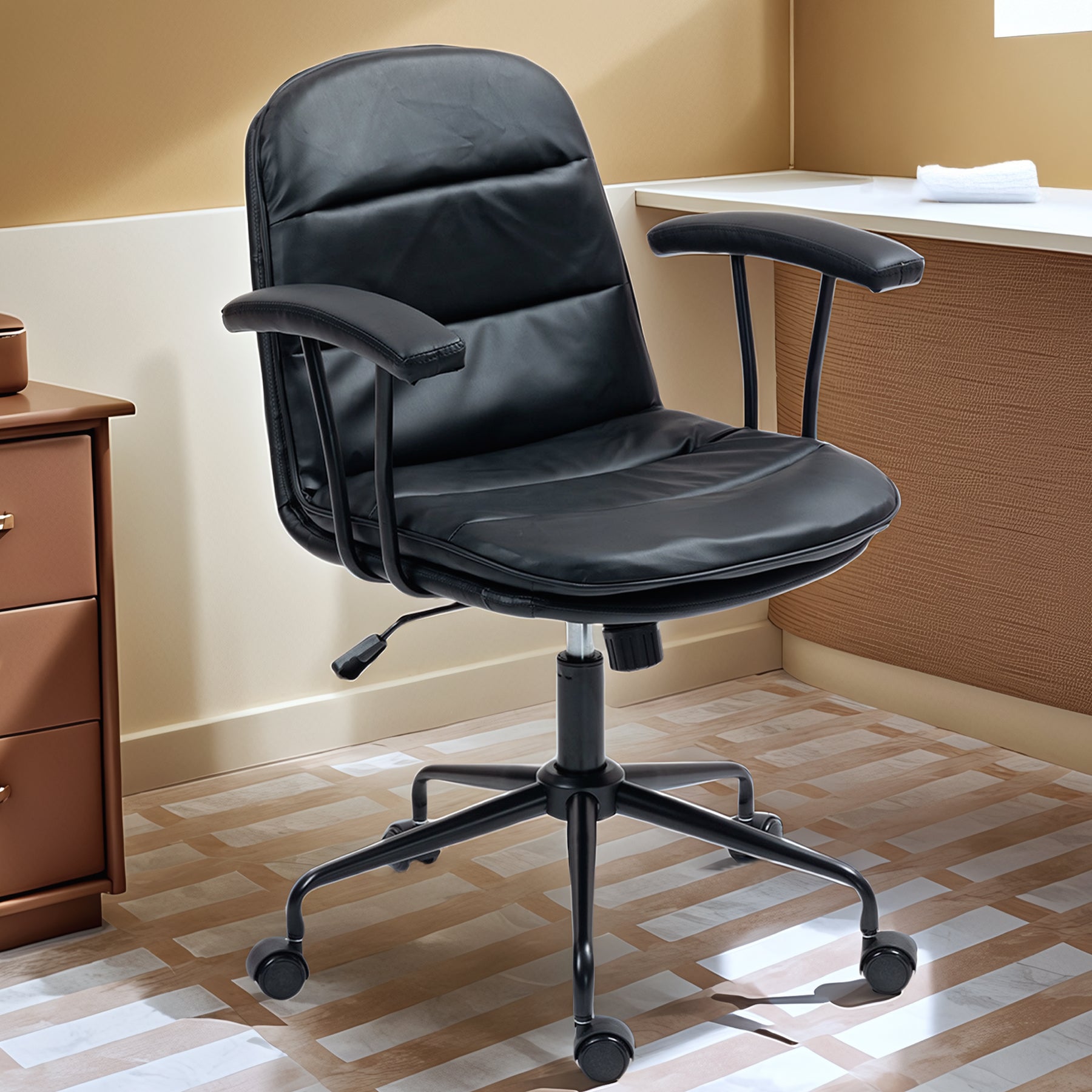 Silla de Oficina Giratoria OUO T1018 | Respaldo Mecedor 105° y Diseño Ergonómico