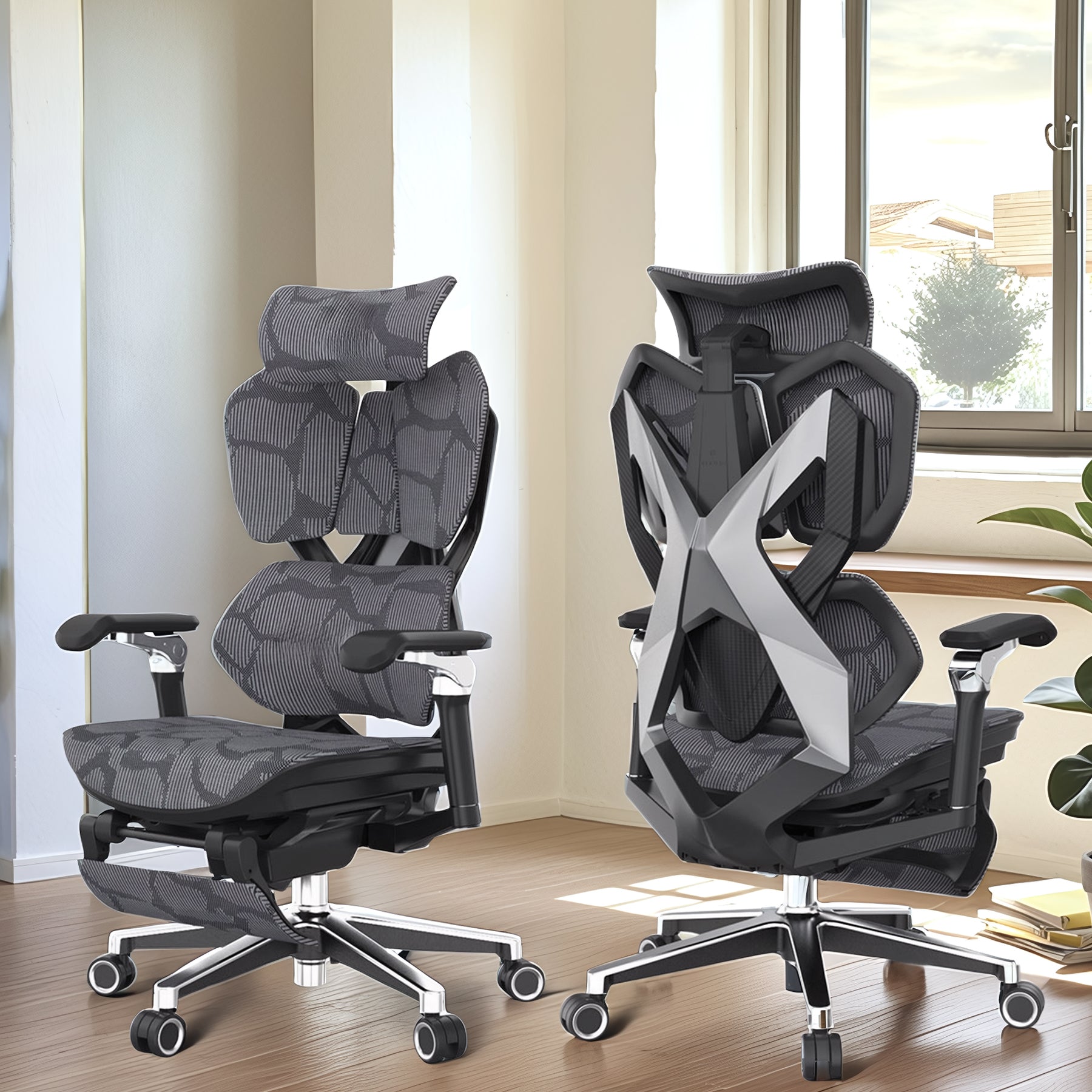 Silla Gamer Ergonómica OUO SIHOO X5PRO | Respaldo Ajustable y Reposabrazos 6D
