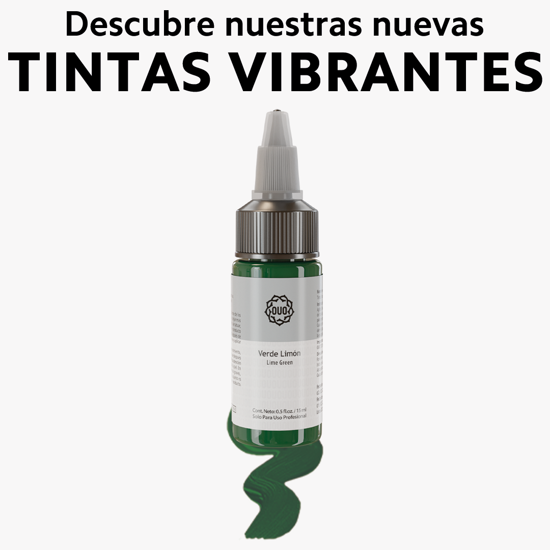Tinta para Tatuar OUO | Pigmento Profesional con Colores Vibrantes y Seguros (0.5 Oz)
