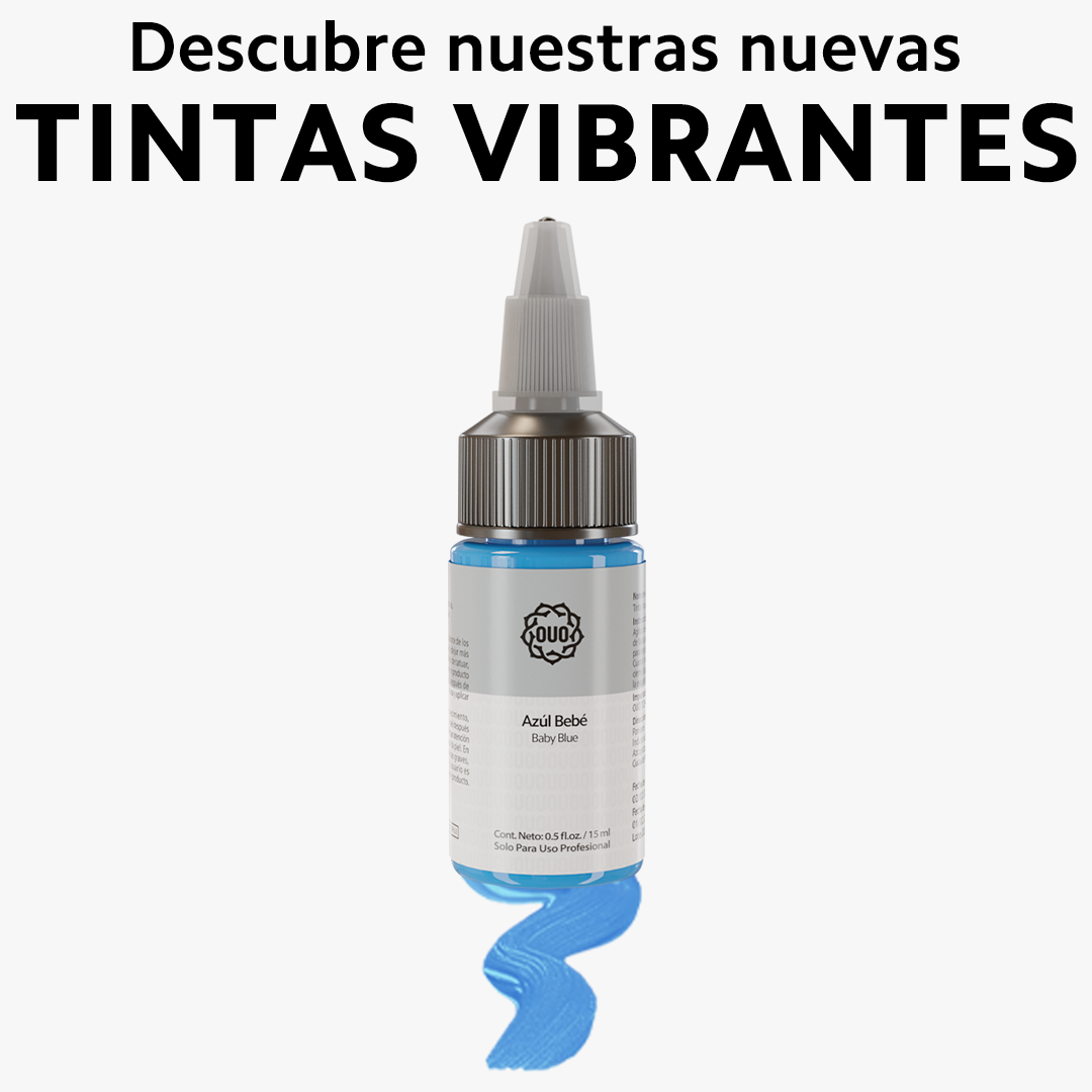 Tinta para Tatuar OUO | Pigmento Profesional con Colores Vibrantes y Seguros (0.5 Oz)