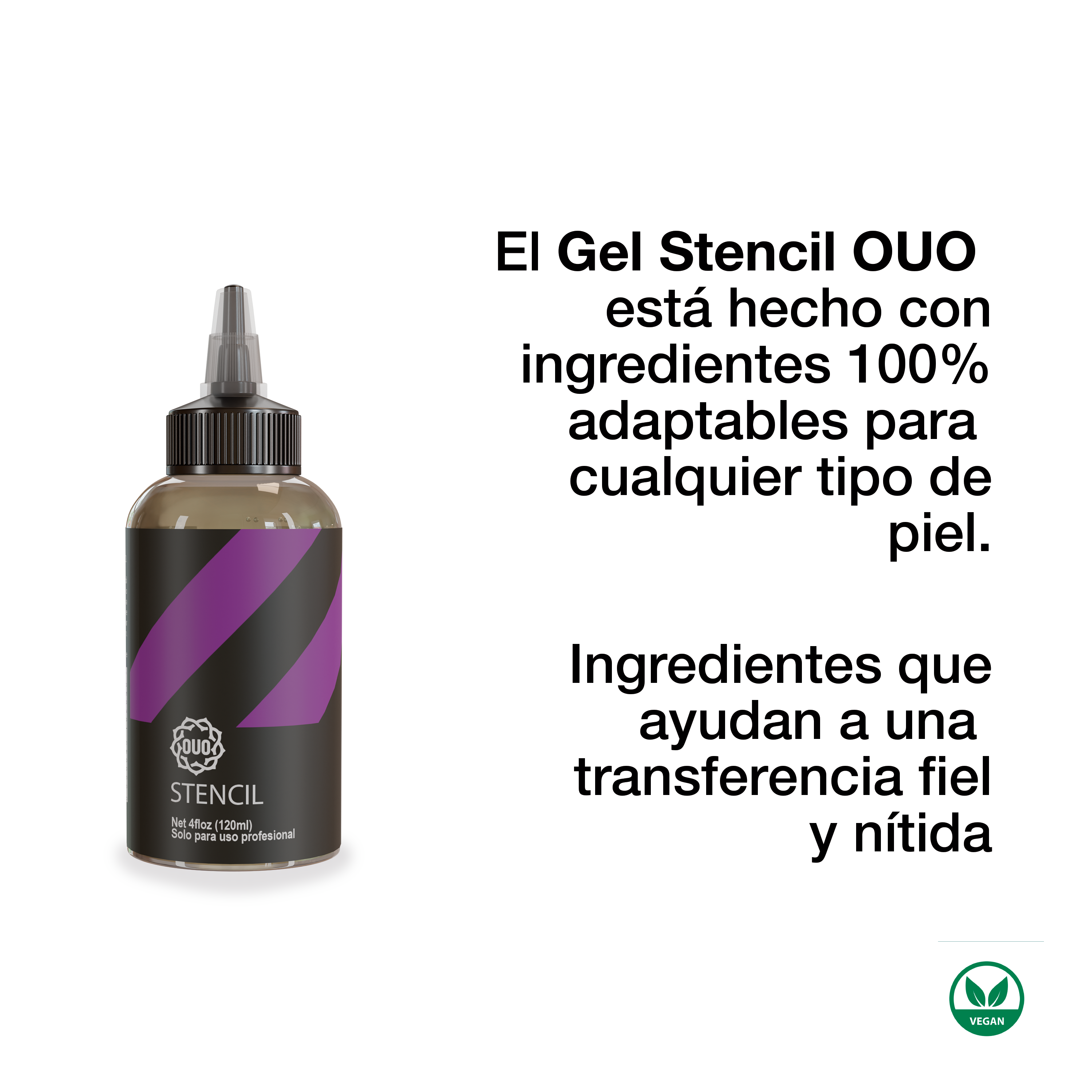 Gel Stencil de Alta Duración OUO | Transferencia Precisa y Duradera