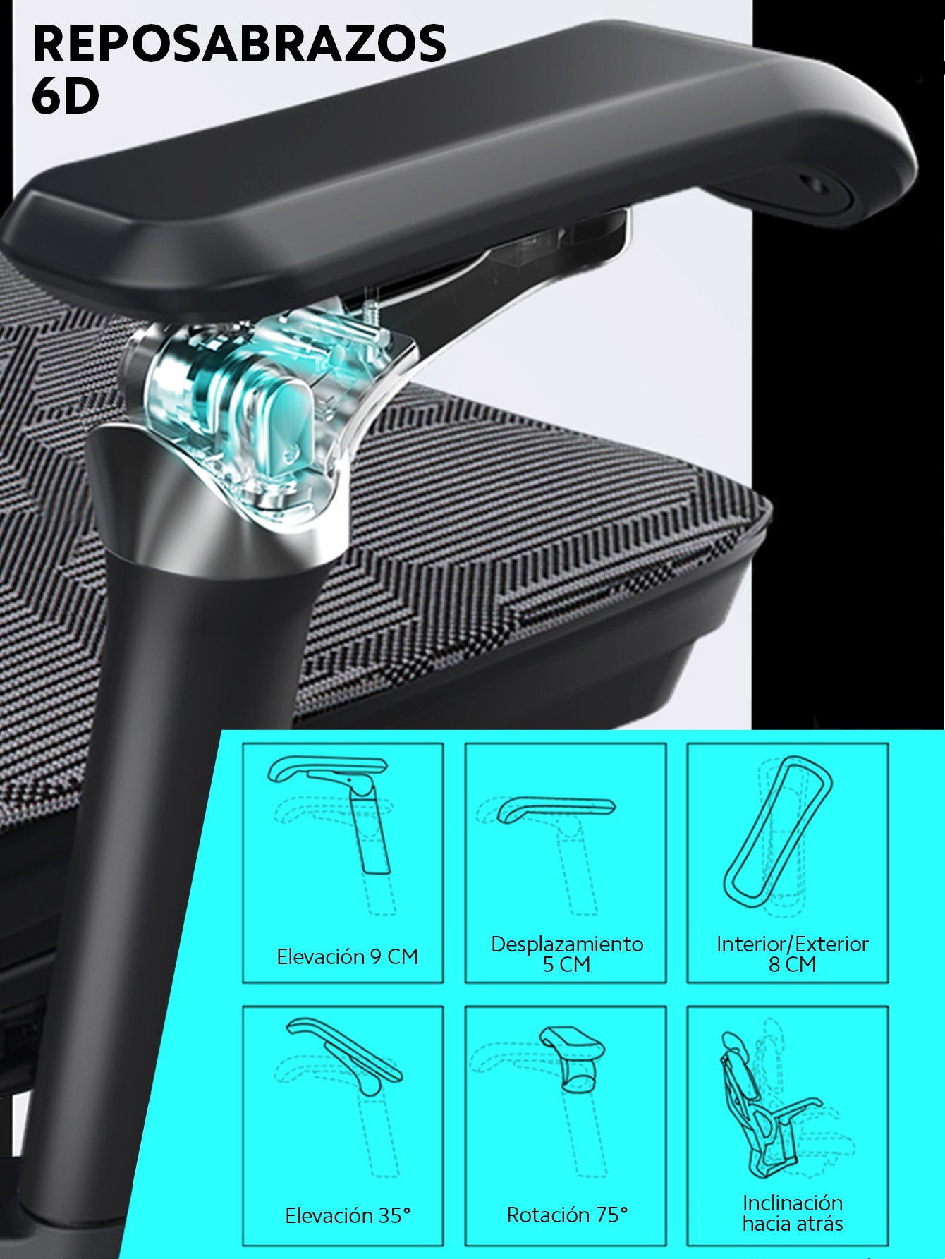 Silla Gamer Ergonómica OUO SIHOO X5PRO | Respaldo Ajustable y Reposabrazos 6D