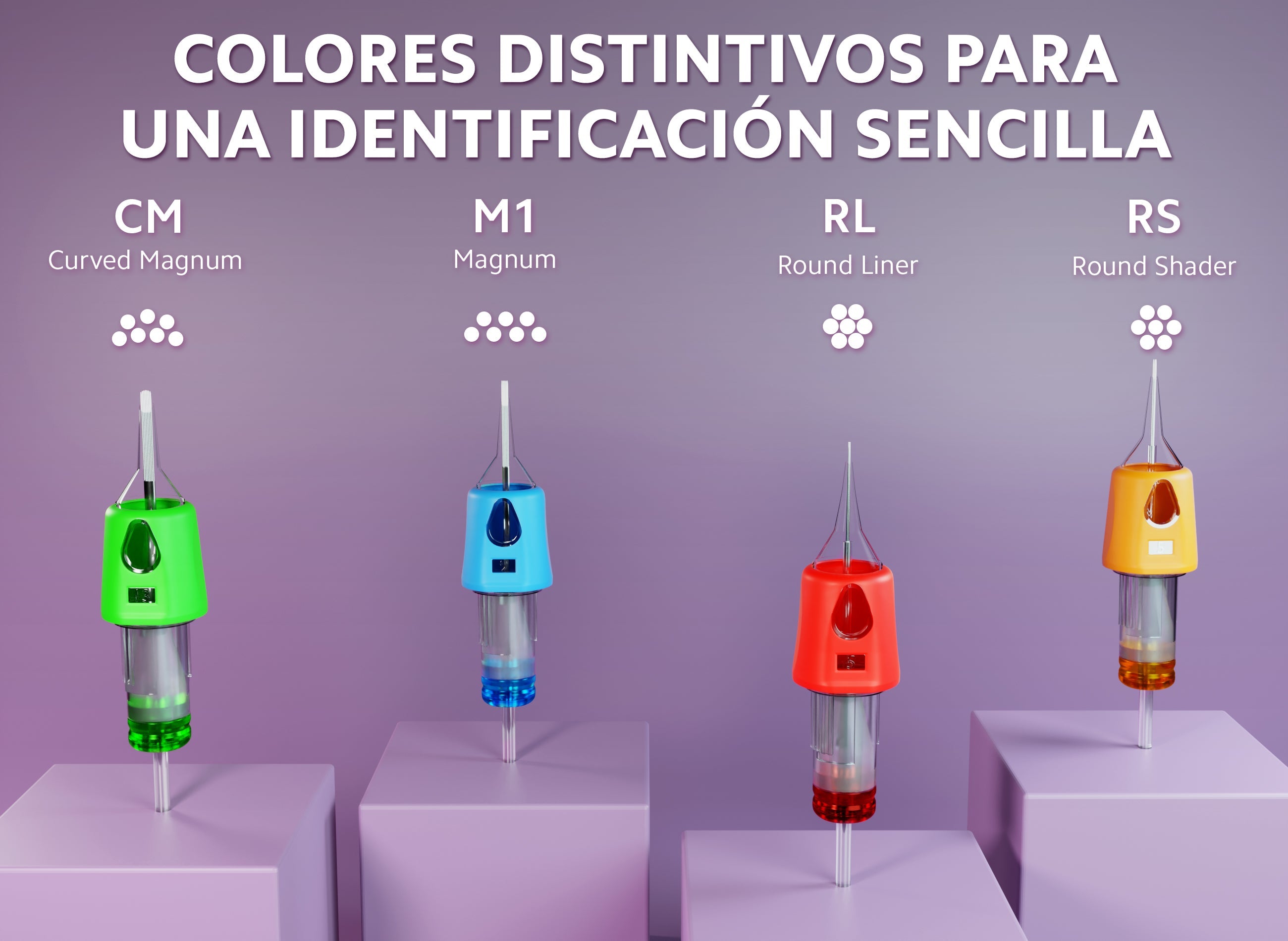 Cartucho de Tatuaje OUO IMAGINACIÓN - M1 (16 Pzs) | Precisión, Flujo Prolongado y Comodidad