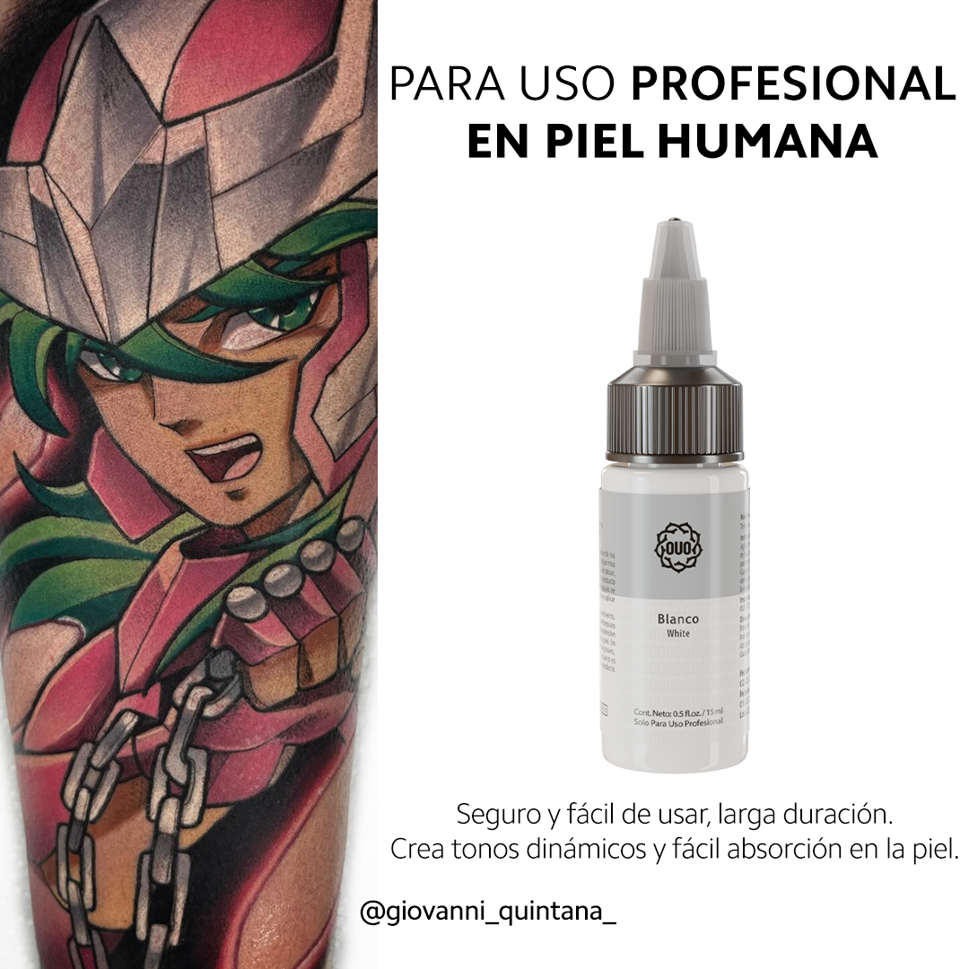 Tinta para Tatuar OUO | Pigmento Profesional con Colores Vibrantes y Seguros (0.5 Oz)