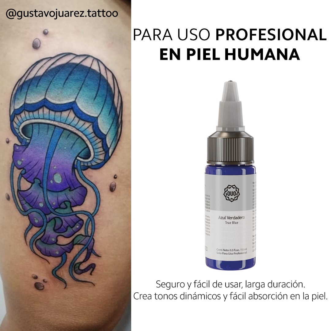 Tinta para Tatuar OUO | Pigmento Profesional con Colores Vibrantes y Seguros (0.5 Oz)