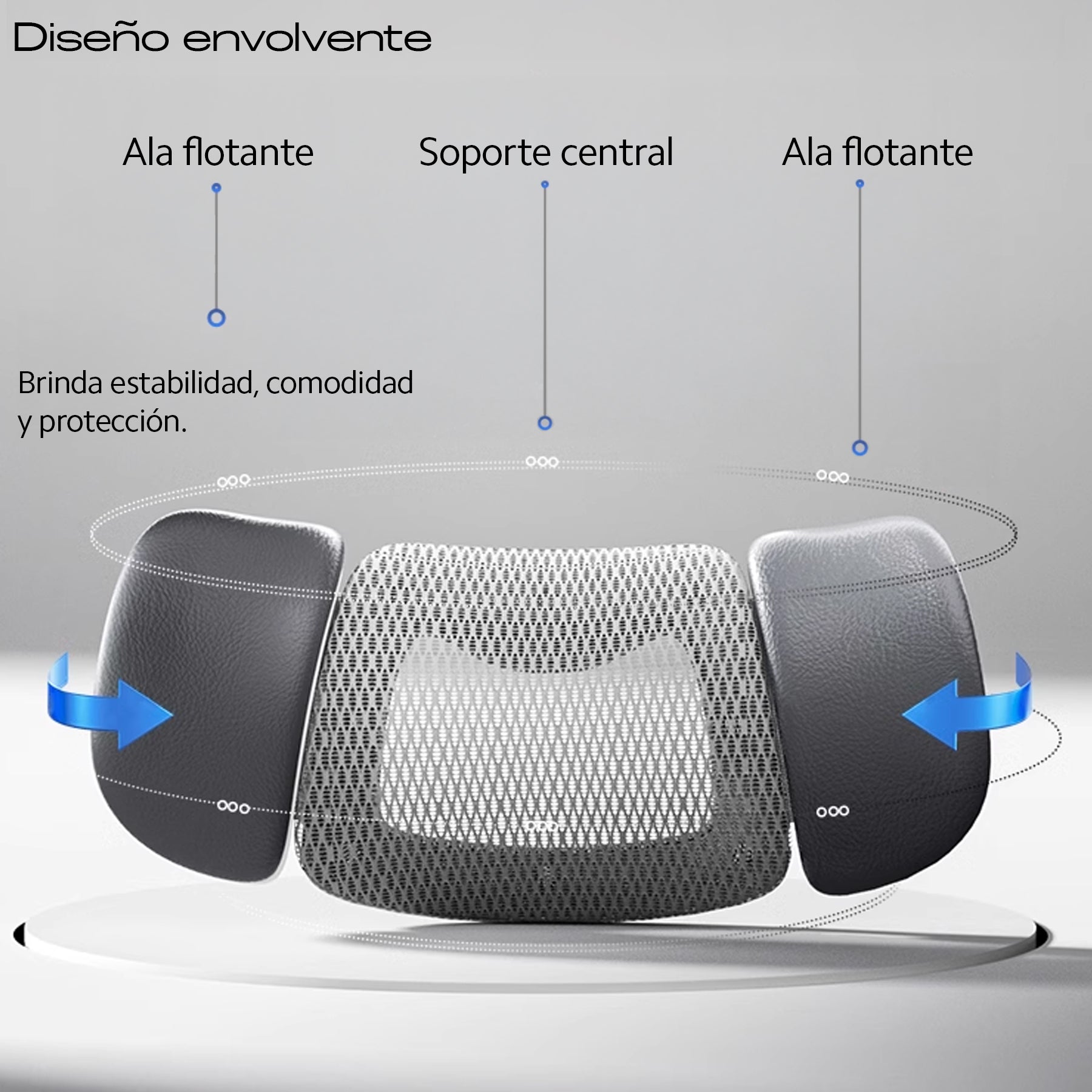 Silla de Oficina, Reposapiés, Reclinable, Cómoda OUO T70W