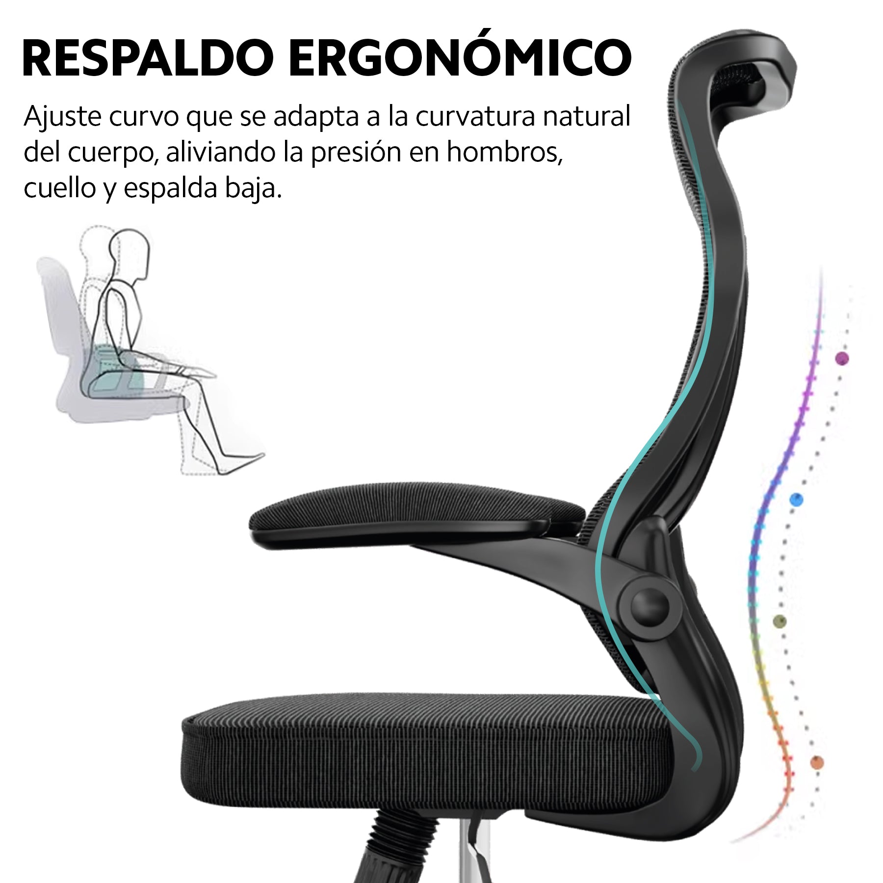 2 Sillas Ejecutiva Oficina Ergonómica Escritorio OUO TW208X2