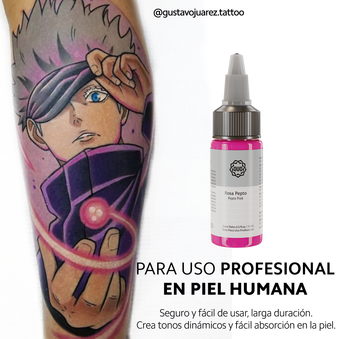 Tinta para Tatuar OUO | Pigmento Profesional con Colores Vibrantes y Seguros (0.5 Oz)