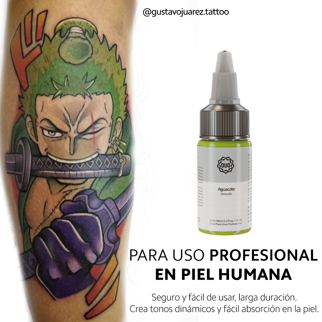 Tinta para Tatuar OUO | Pigmento Profesional con Colores Vibrantes y Seguros (0.5 Oz)