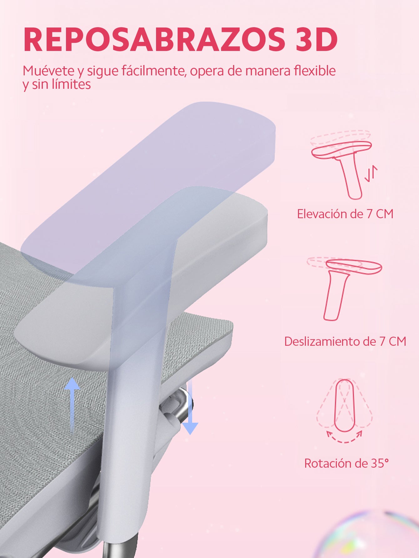 Silla de Oficina OUO SIHOO X5C | Ergonómica, Ajustable y con Malla Transpirable