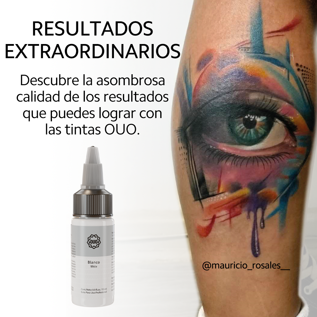 Tinta para Tatuar OUO | Pigmento Profesional con Colores Vibrantes y Seguros (0.5 Oz)