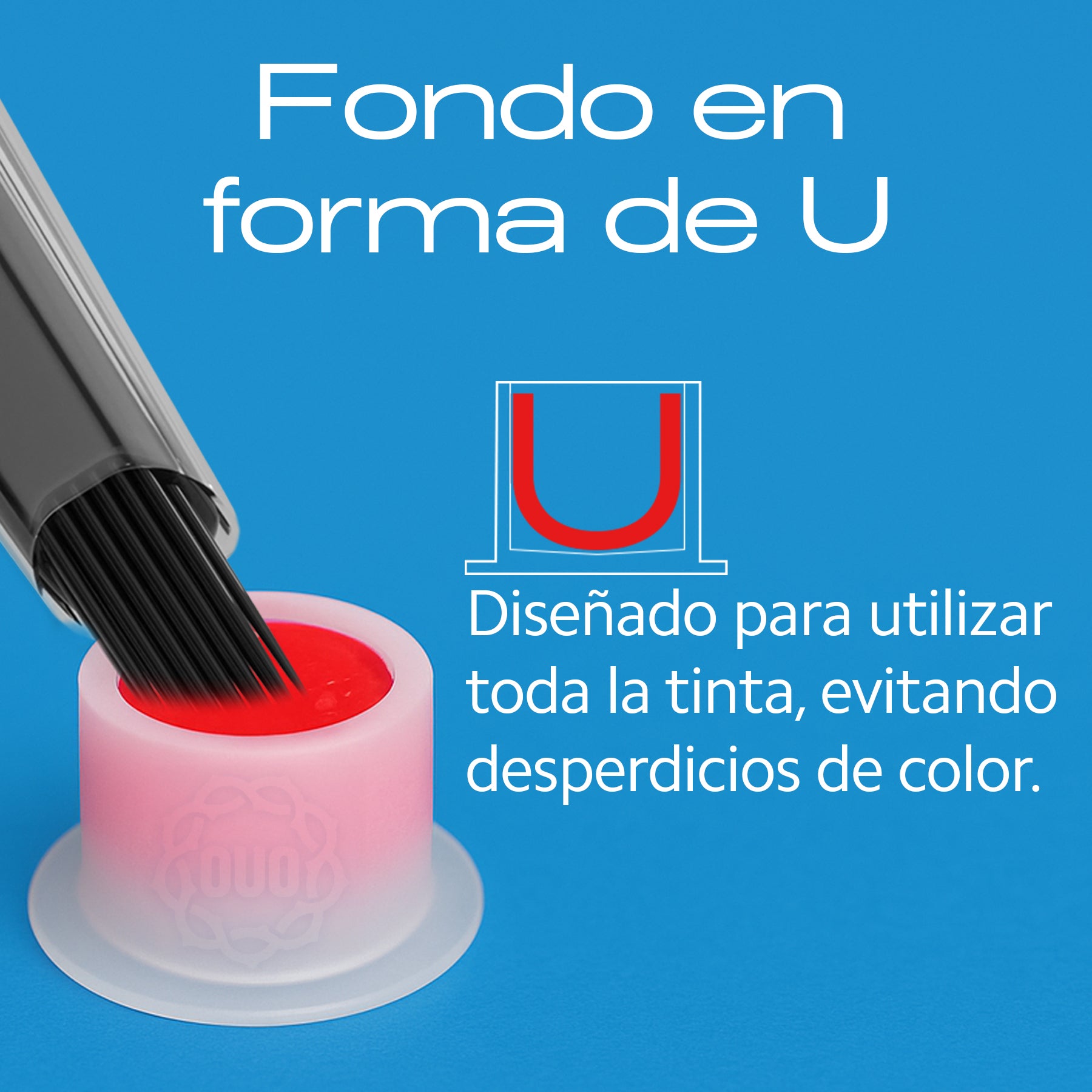 Tattoo Ink Cups – Pack de 100, Silicona Pura, Base Antideslizante