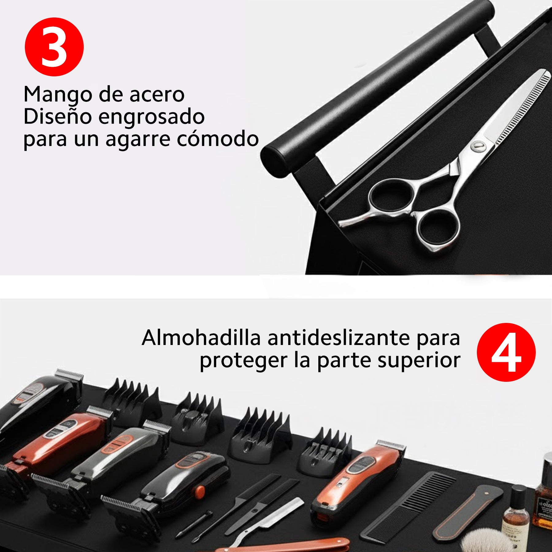 OUO Carrito de Trabajo Profesional Resistente 200kg con Ruedas y Cajones, Mesa Auxiliar para Tatuaje Estética Peluquería Spa Taller Estilistas Barbería | Estación Profesional con Cajones, Mesa de Trabajo y Organizador (Negro)