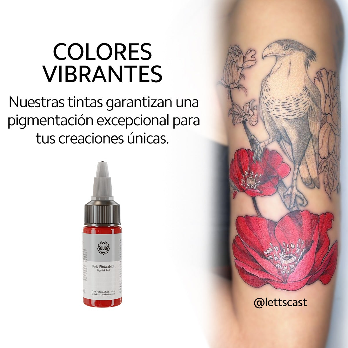 Tinta para Tatuaje en Piel Humana OUO | Pigmentos Profesionales y Colores Vibrantes (5pcs)