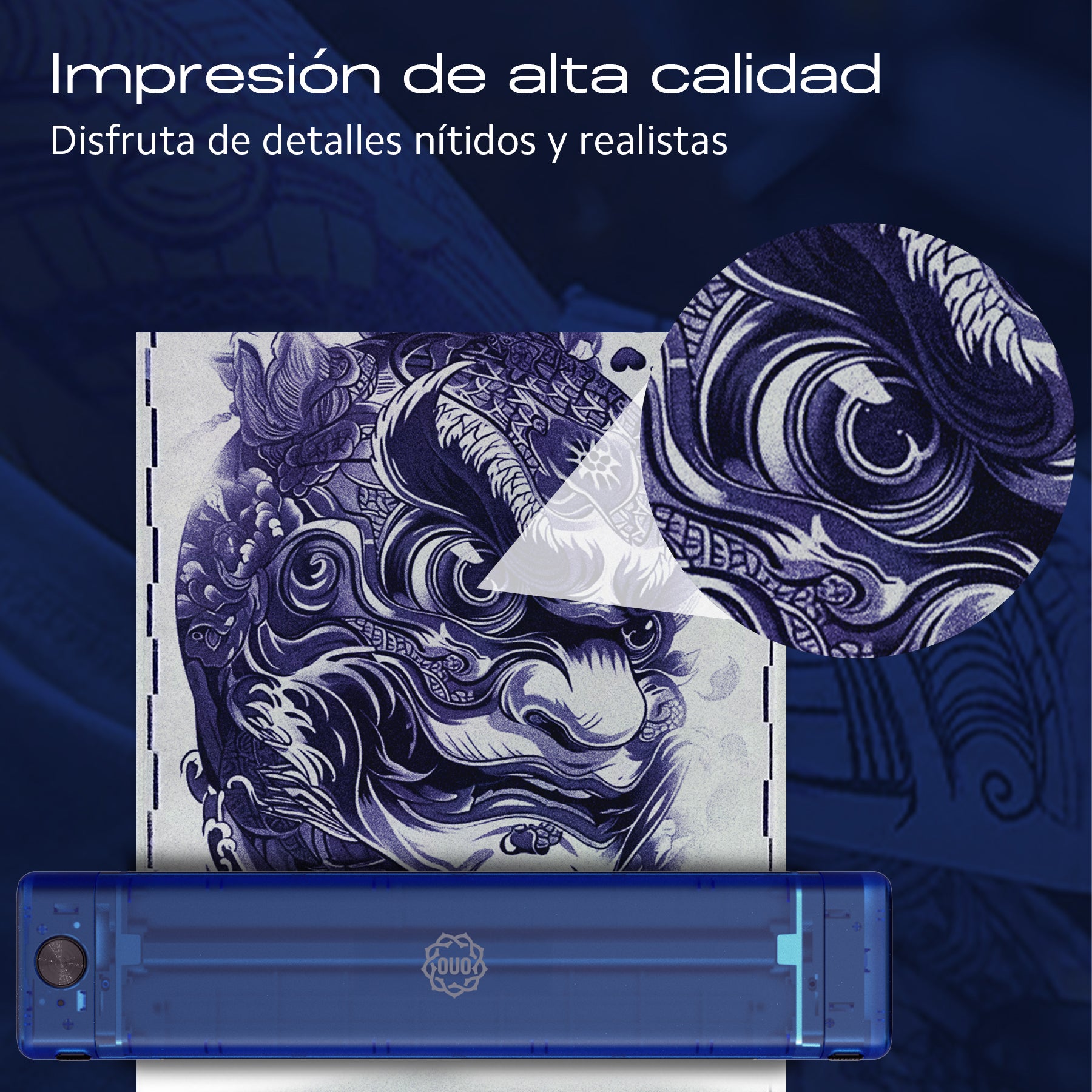 Impresora de Tatuajes Térmica Inalámbrica OUO T08FS | Transferencias Precisas y Rápidas