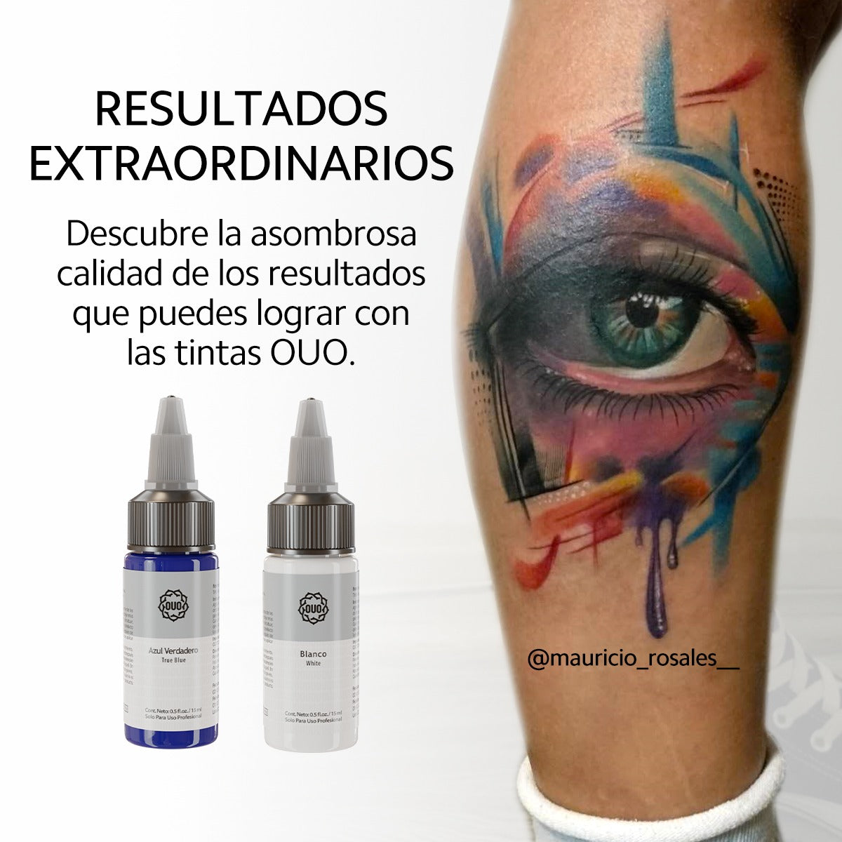 Tinta para Tatuaje en Piel Humana OUO | Pigmentos Profesionales y Colores Vibrantes (5pcs)
