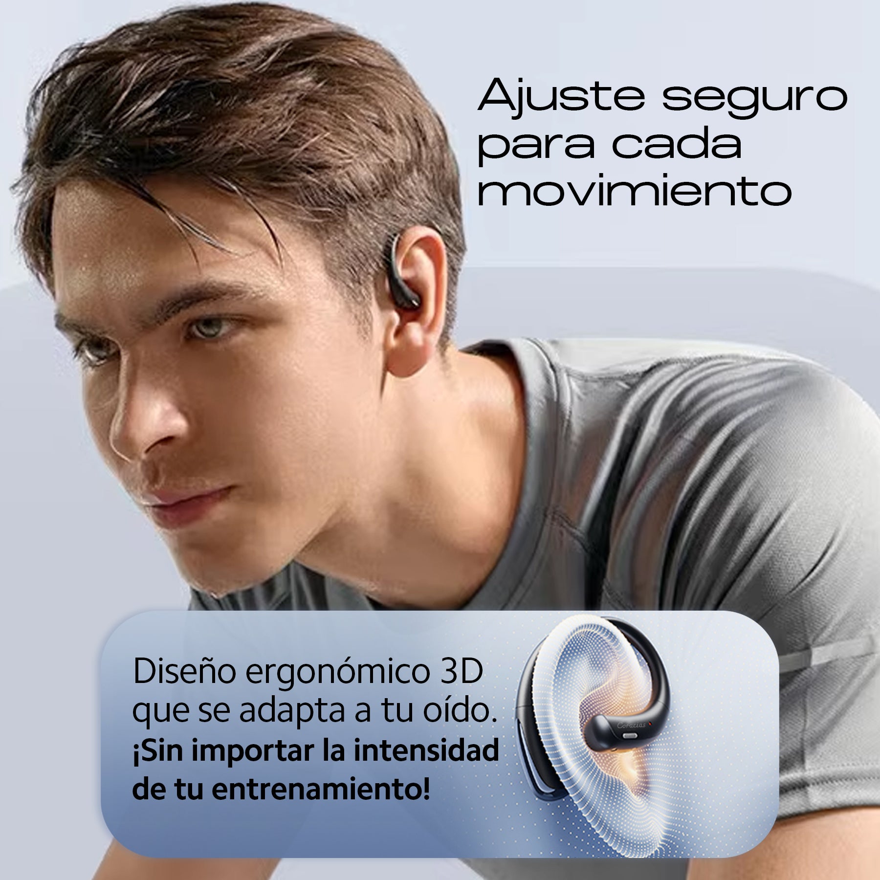 Auriculares Inalámbricos Bluetooth 5.4, Sonido 3D, Cancelación de Ruido AI, Ultraligeros 4.8g, IPX4 Resistentes al Agua, 90 Días en Espera, Controles Táctiles – CORACIAS OS1