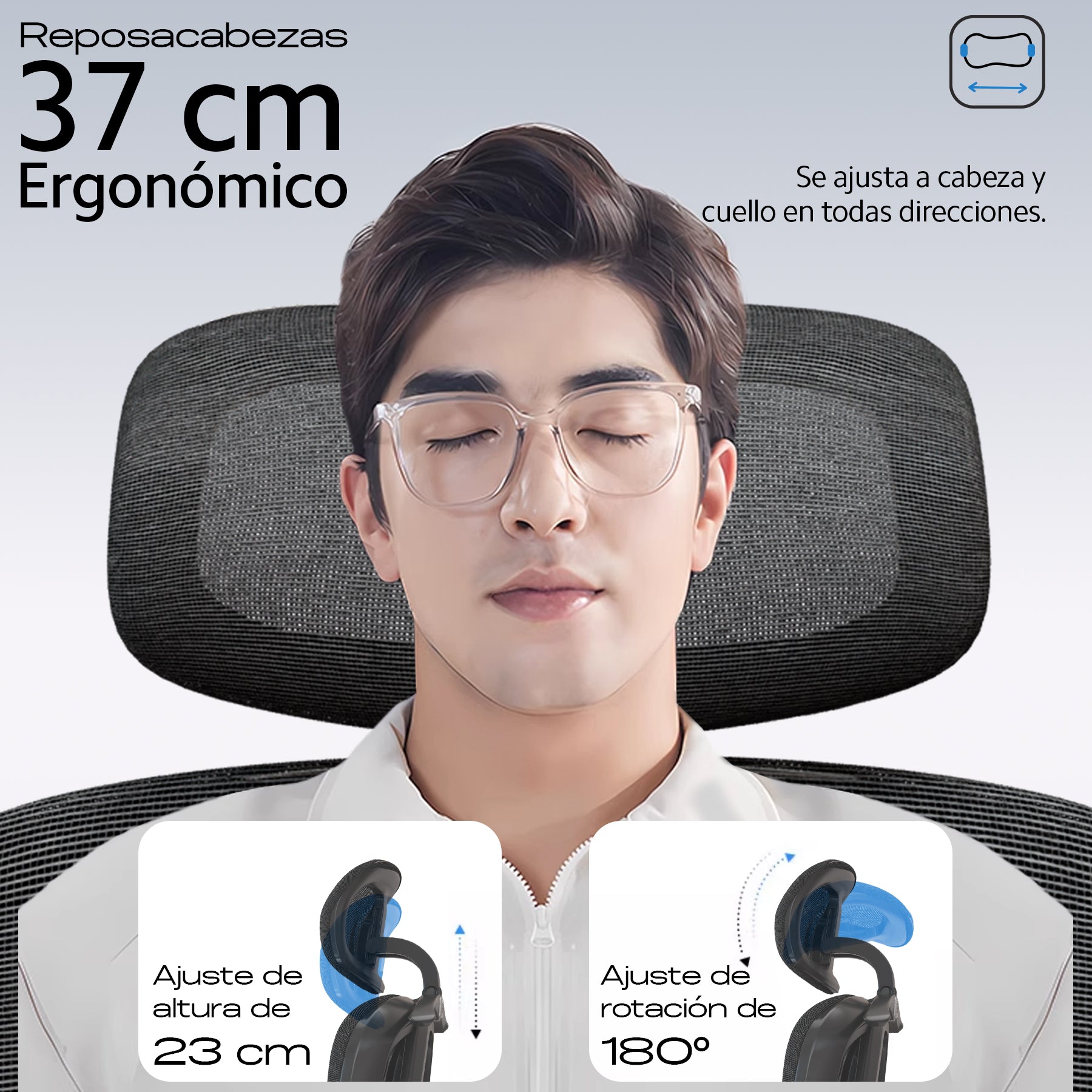 Silla Ergonómica OUO T20 para Oficina | Base de Acero Reforzado y Reposapiés Extensible