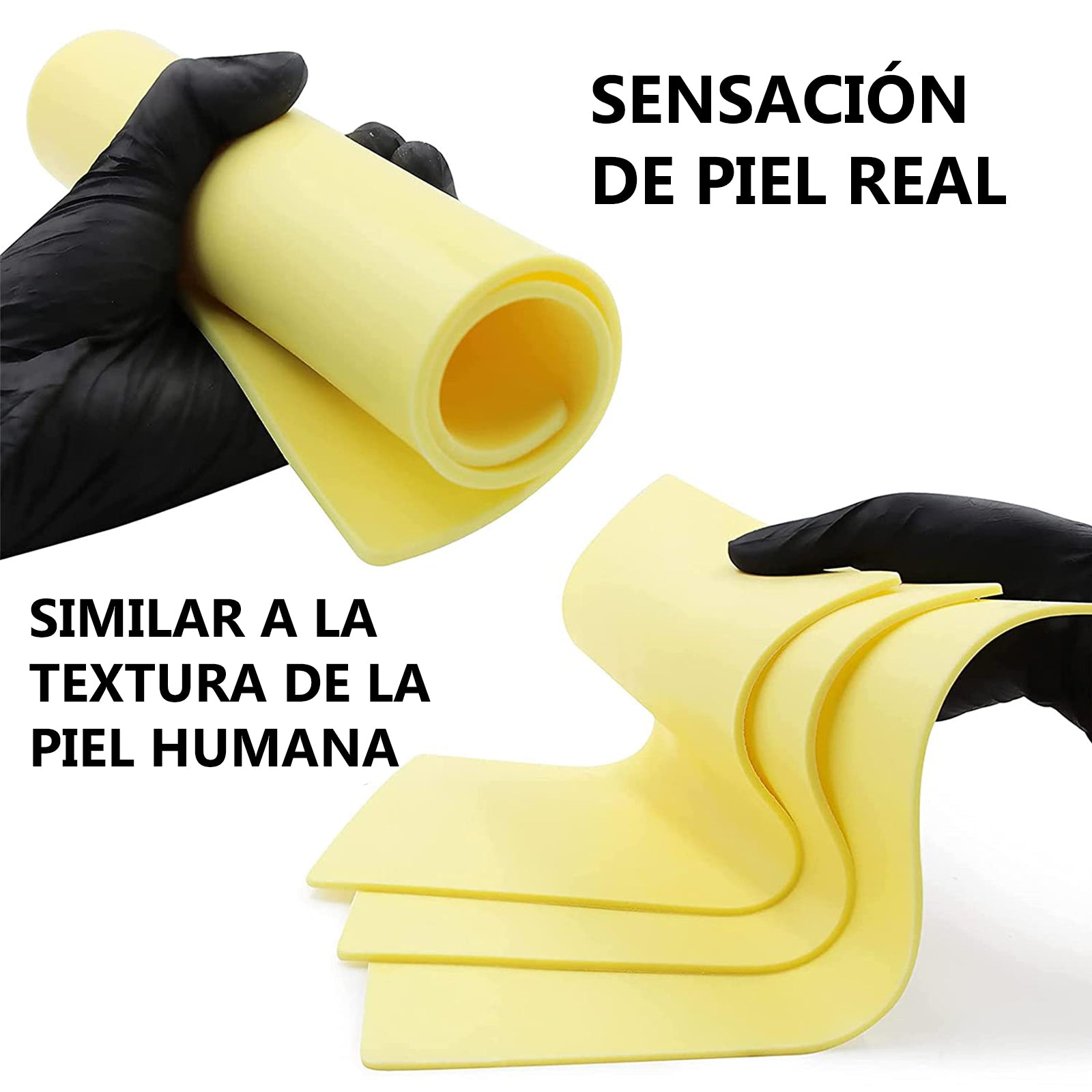 Piel Sintética para Tatuar by OUO | Doble Cara, Sensación Realista y Perfecta para Practicar Microblading y Tatuajes