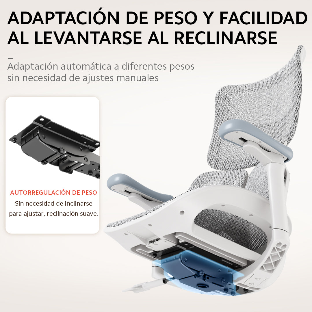 Silla Ergonómica SIHOO S100 | Soporte Lumbar Autoadaptable y Reposabrazos 4D