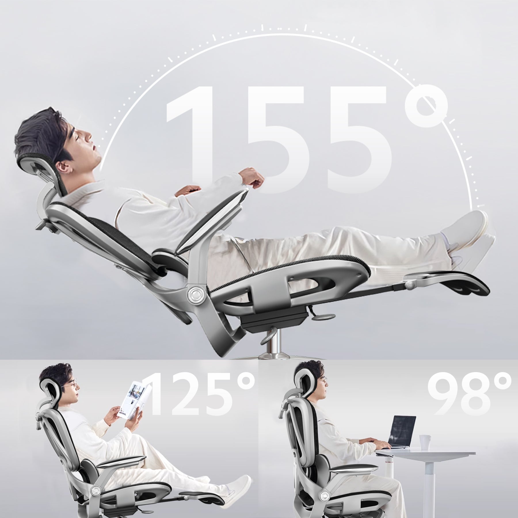 Silla Gamer OUO T70 | Respaldo Alto Ajustable, Reclinable y Ergonómica con Soporte Lumbar
