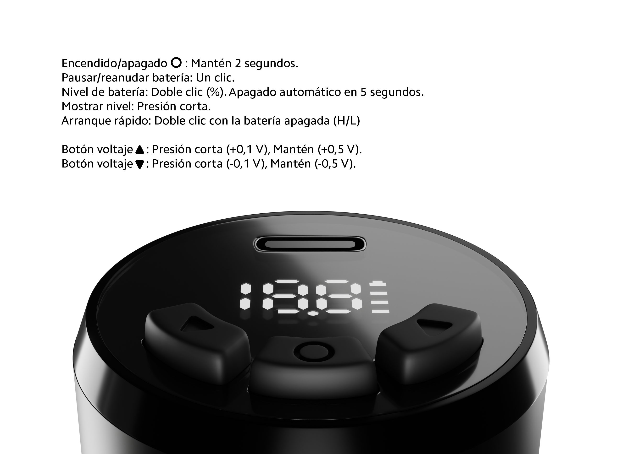 Batería Inalámbrica para Tatuar OUO Chollima Lite Pro | Carga Rápida, Pantalla LCD y Conexión RCA