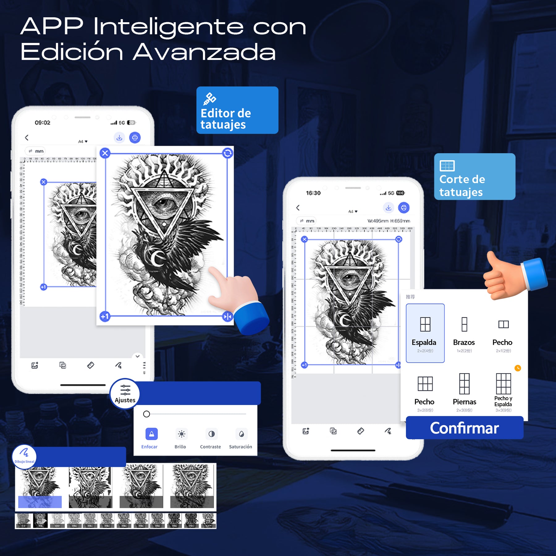 Impresora de Tatuajes Térmica Inalámbrica OUO T08FS | Transferencias Precisas y Rápidas