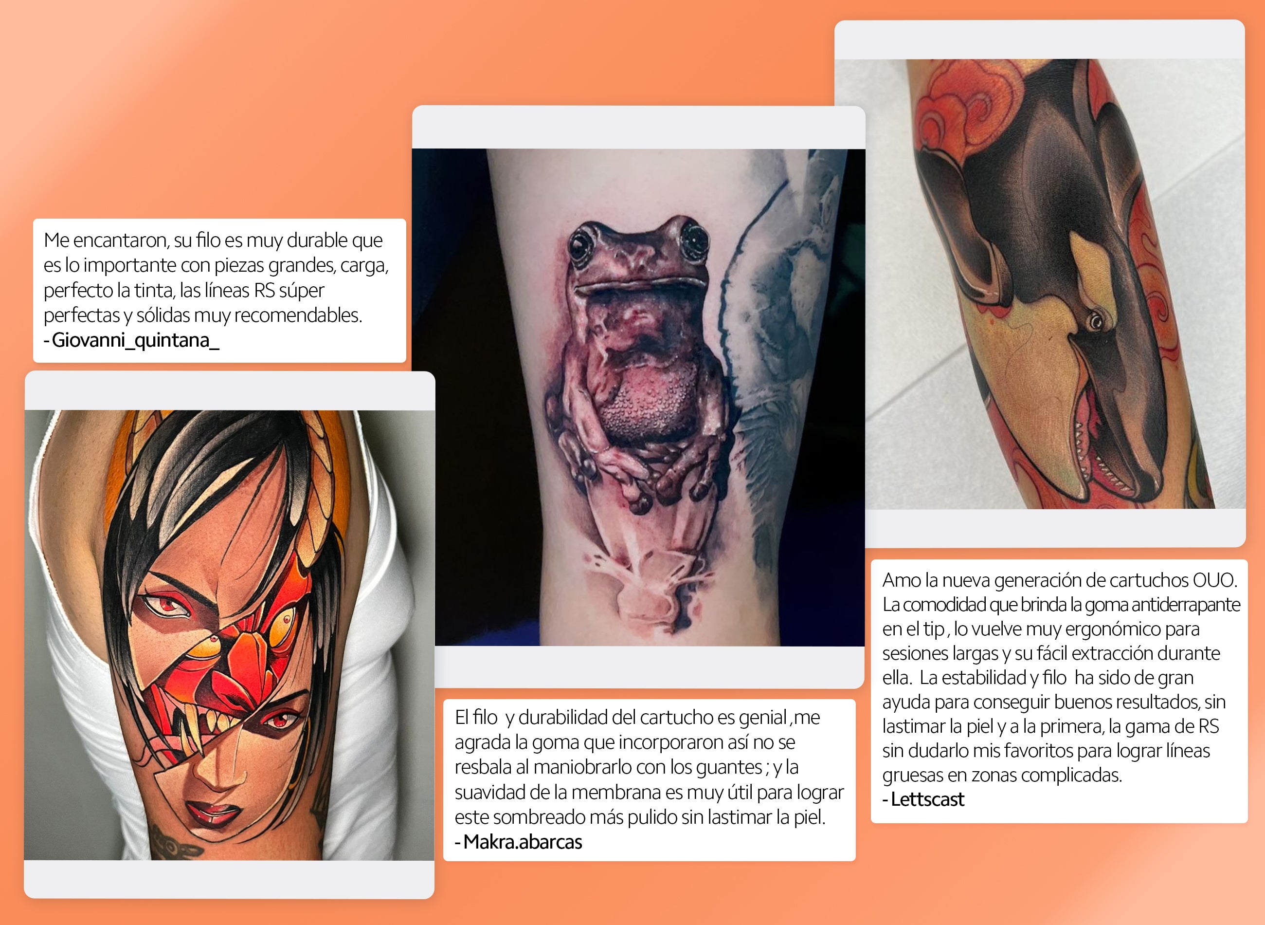 Cartucho de Tatuaje OUO IMAGINACIÓN - RS (08 Pzs) | Precisión, Flujo Prolongado y Comodidad