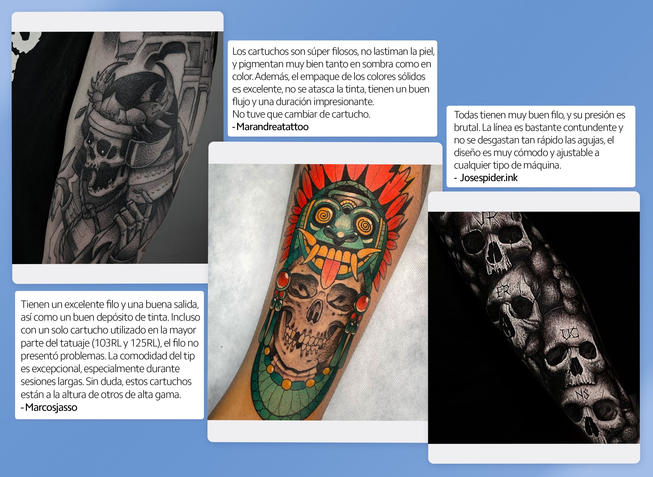 Cartucho de Tatuaje OUO IMAGINACIÓN - M1 (16 Pzs) | Precisión, Flujo Prolongado y Comodidad