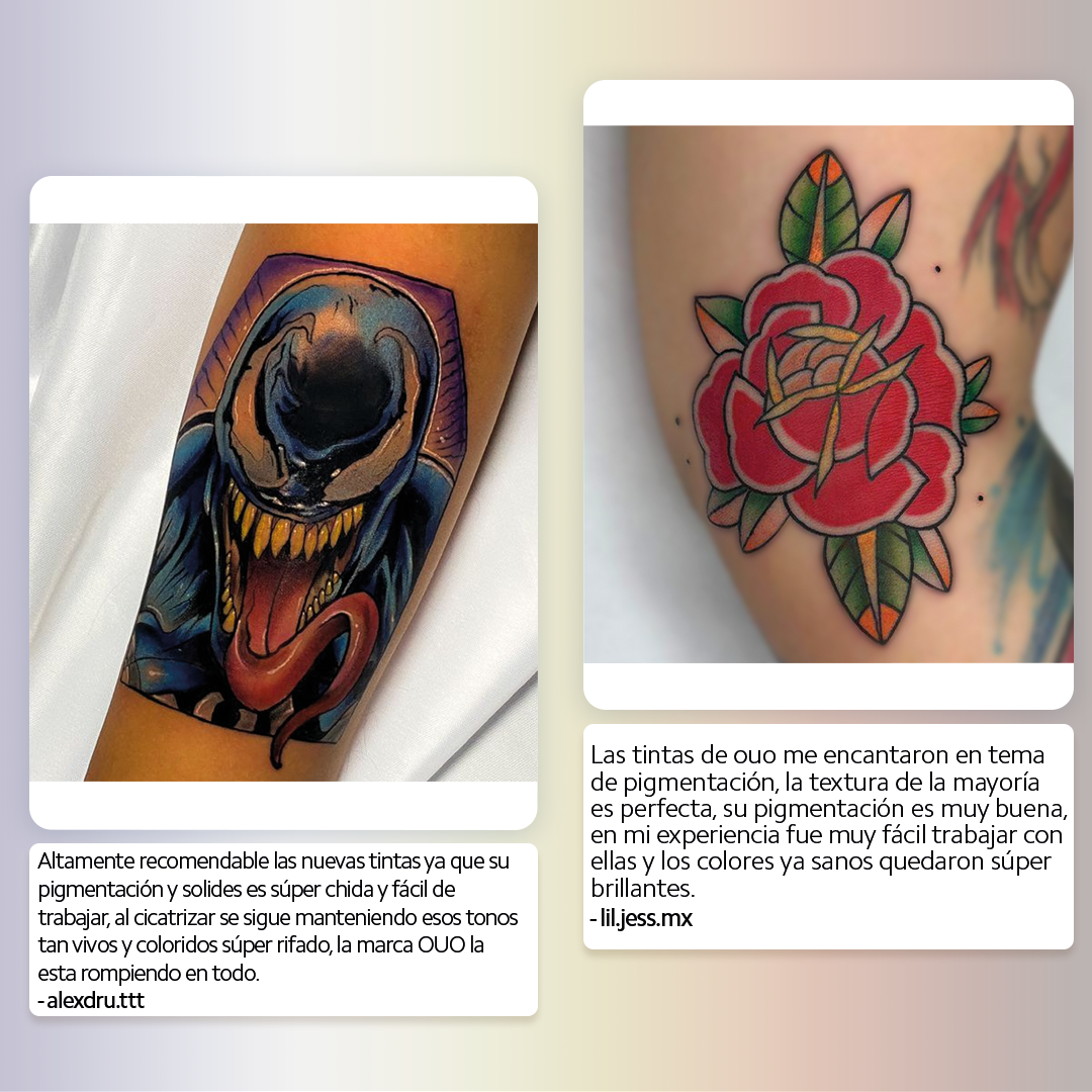 Tinta para Tatuar OUO | Pigmento Profesional con Colores Vibrantes y Seguros (0.5 Oz)