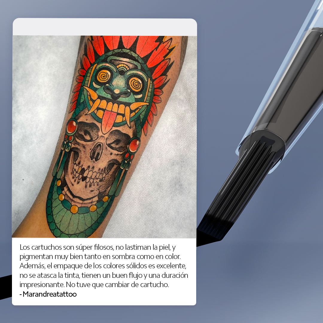 Kit de Cartuchos para Tatuaje Mixto para Delinear y Sombrear 100pzs IMAMIX100