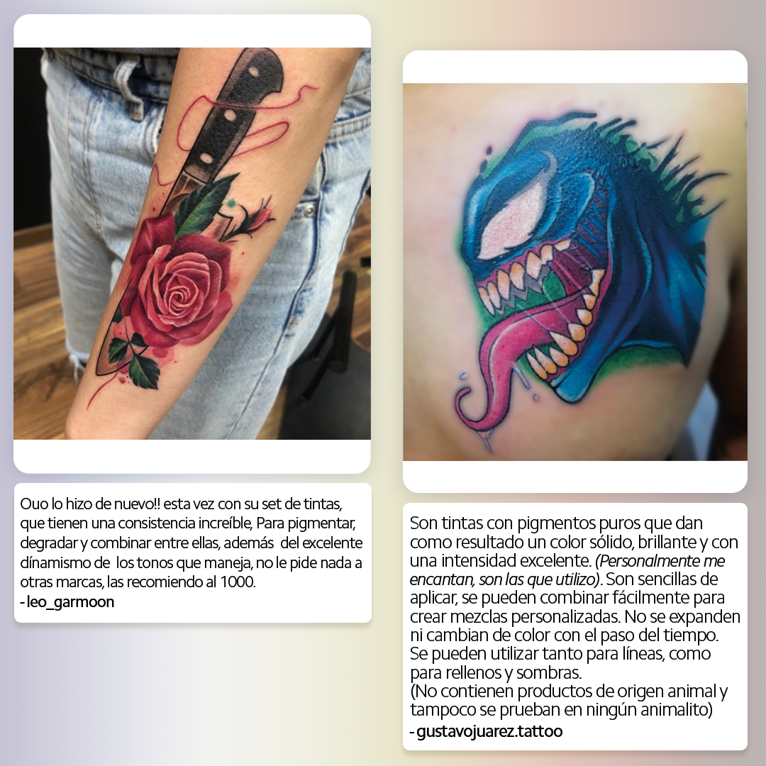Tinta para Tatuar OUO | Pigmento Profesional con Colores Vibrantes y Seguros (0.5 Oz)
