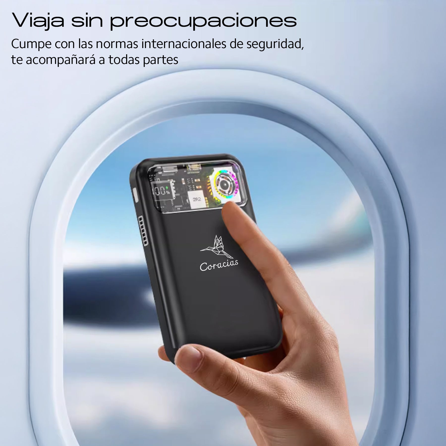 Power Bank Inalámbrica Carga Rápida PD20W CORACIAS P1