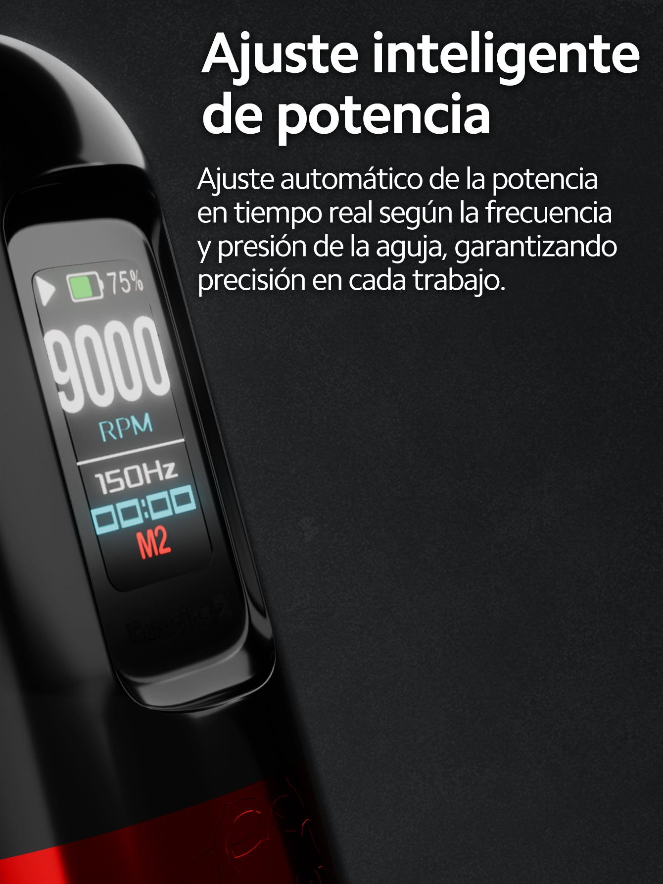 Máquina para Tatuar Inalámbrica OUO Coracias 2, Precisión y Control en Cada Trazo, con Carga Rápida, Pantalla HD y Stroke de 4 mm