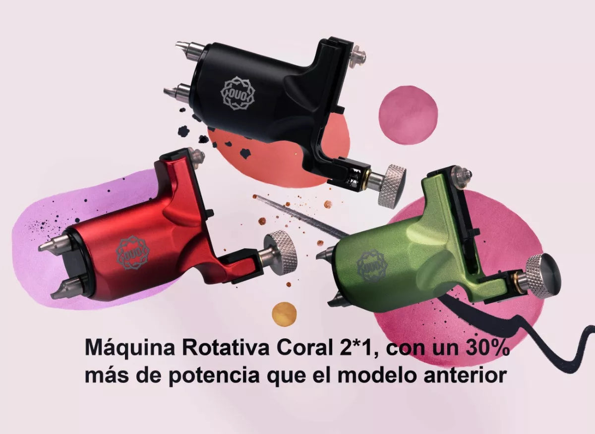 Máquina Rotativa para Tatuar Coral Lite OUO | Estable, Potente y Silenciosa
