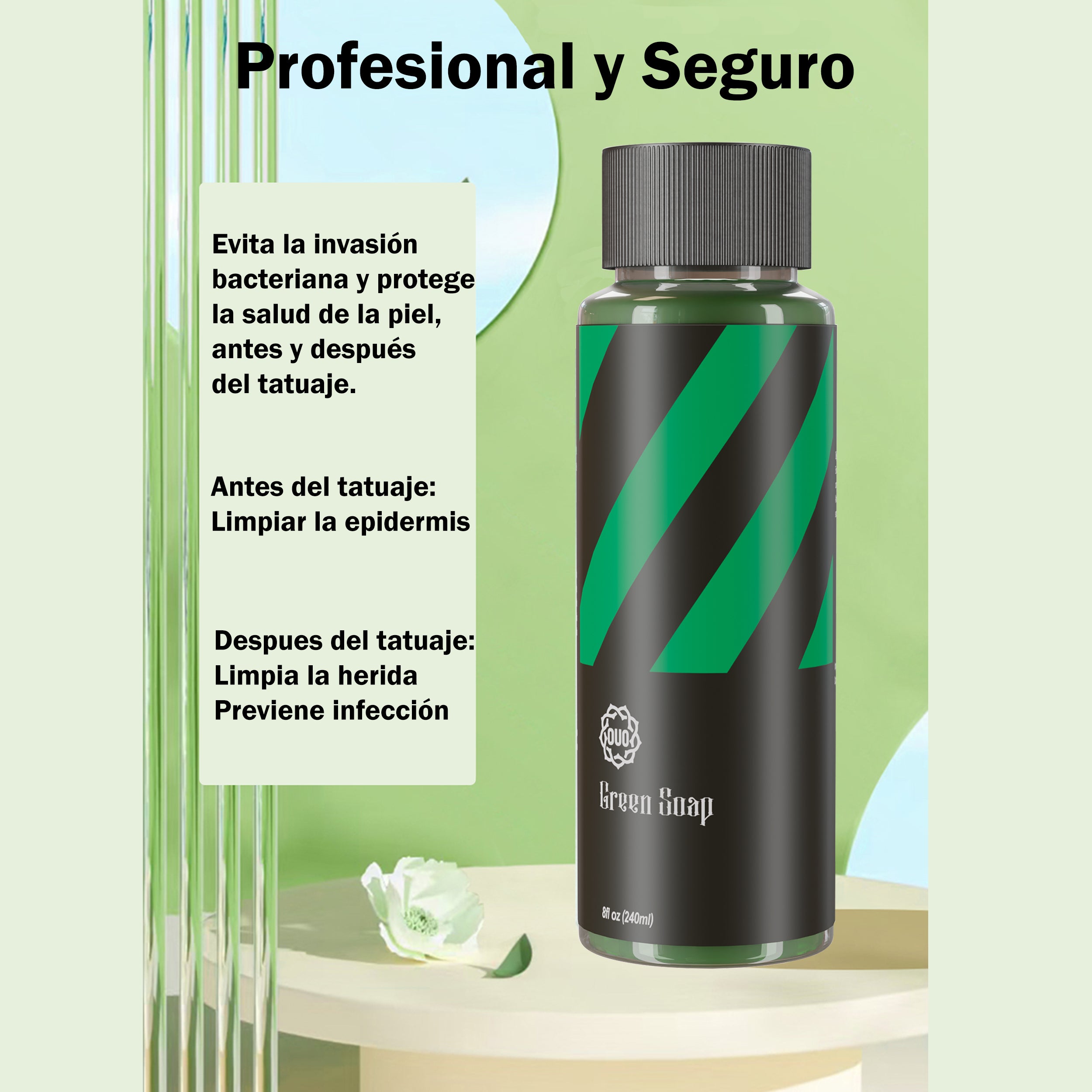 Green Soap OUO | Limpieza y Cuidado Profesional para Tatuajes