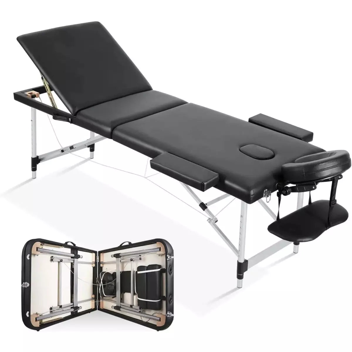 Camilla Portátil Ajustable OUO | Plegable, Ergonómica y Multiusos