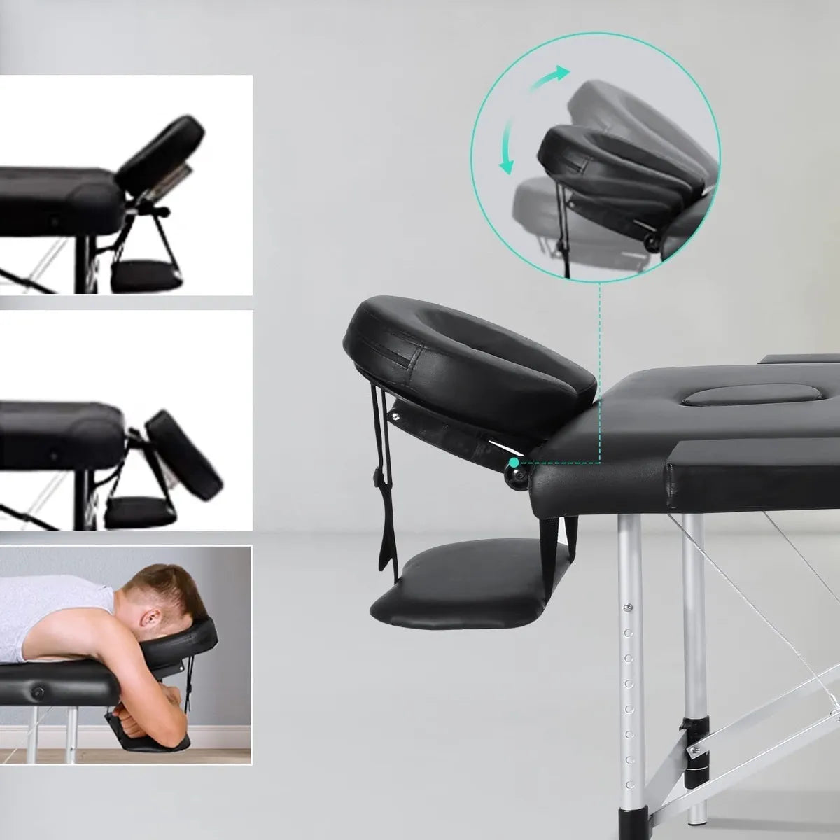 Camilla Portátil Ajustable OUO | Plegable, Ergonómica y Multiusos