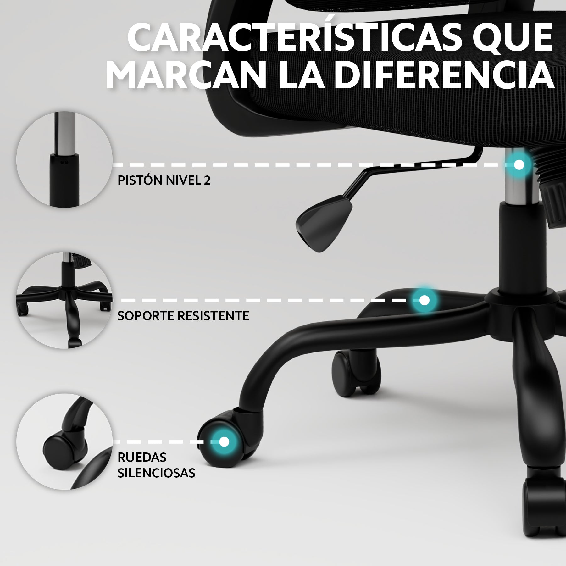 2 Sillas Ejecutiva Oficina Ergonómica Escritorio OUO TW208X2