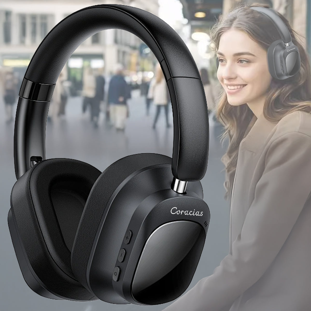 Audífonos Inalámbricos De Diadema con Cancelación de Ruido CORACIAS H2