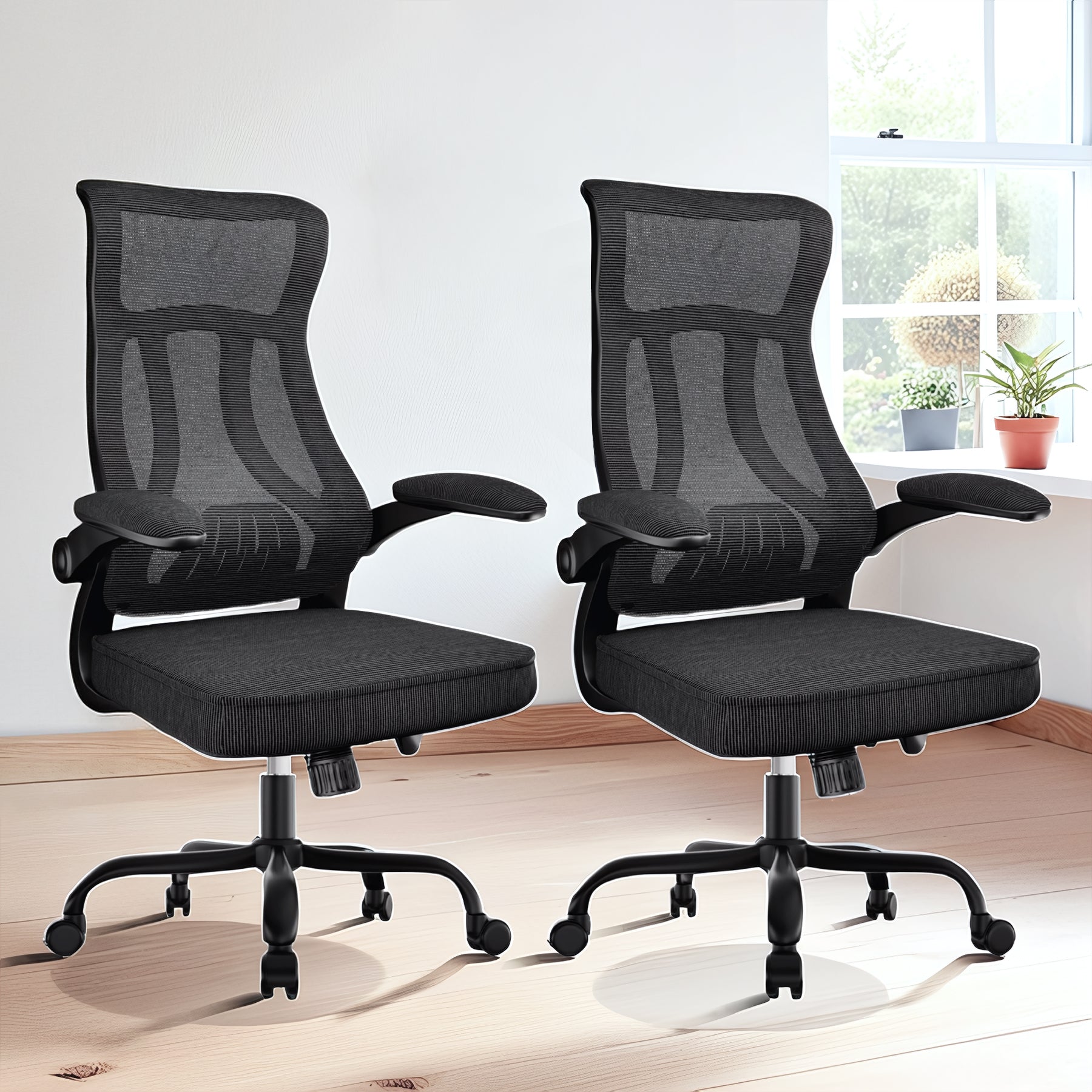 2 Sillas Ejecutiva Oficina Ergonómica Escritorio OUO TW208X2